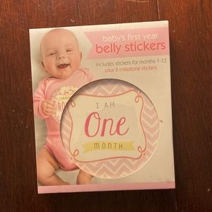 Baby Girl First Year Belly Stickers Brand New
